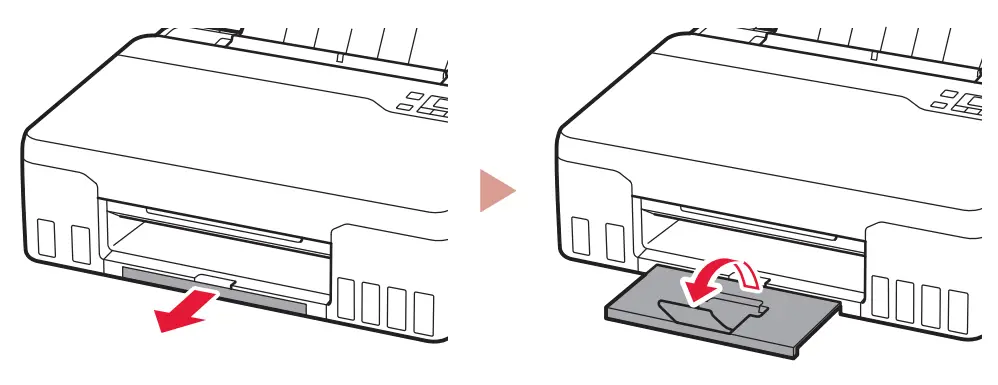 Canon G500 Series Printer - paper output tray