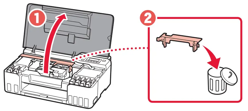Canon G500 Series Printer - top cover