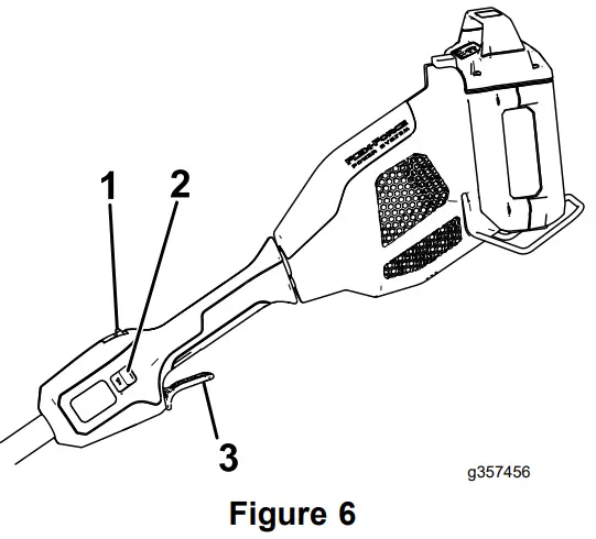 TORO 88715 Cultivator Attachment Flex Force Power System 60V MAX Attachment - run trigger