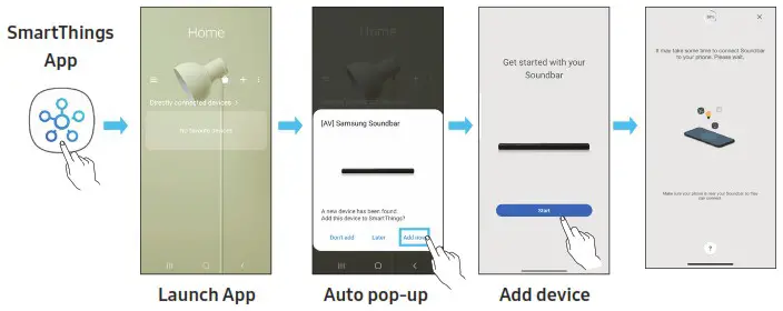 SAMSUNG HW Q930B Soundbar with Wireless Dolby Atmos - CONNECTING A MOBILE DEVICE 2