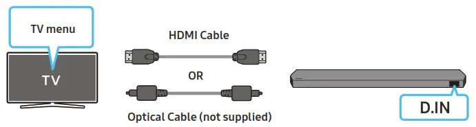 SAMSUNG HW Q930B Soundbar with Wireless Dolby Atmos - CONNECTING TO A TV 5