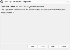 Feitian Windows Logon Login Page