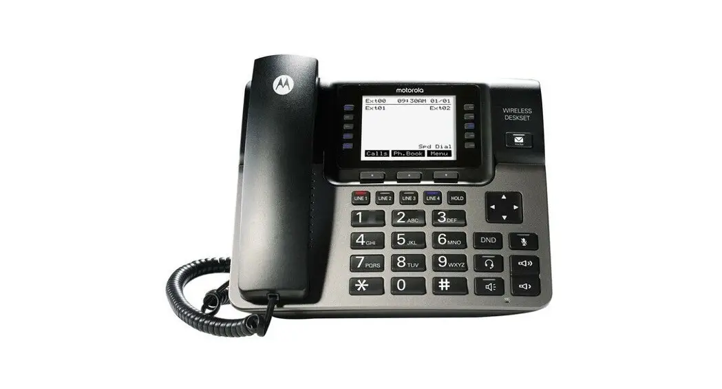 Motorola 4-line Wireless Desk Phone Ml1100 User Guide Motorola 4-line Wireless Desk Phone Ml1100 User Guide