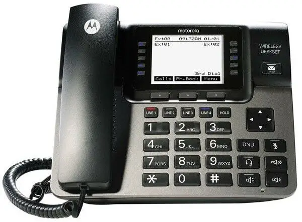 motorola 4-Line Wireless Desk Phone ML1100