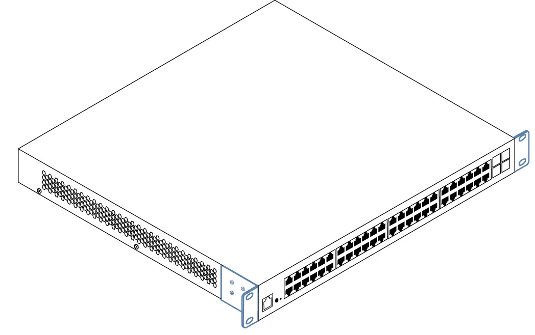 PLASMA CLOUD PS48 Switch 48 Port Gigabit 740W Managed PoE Switch rack mount 2