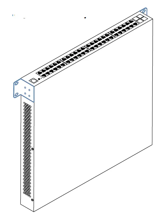 PLASMA CLOUD PS48 Switch 48 Port Gigabit 740W Managed PoE Switch wall mount-1