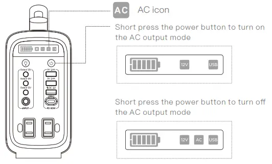 CTECHi G240N Portable Power Station - AC Output