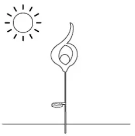 kogan NBOTGLCRCLA Solar Powered Blossom Garden Path Led Light- indoors at night.