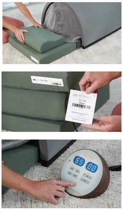 sunlighten Solo Portable Sauna - PLUGS