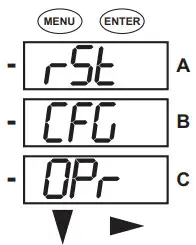 Electro Industries Shark 100S 200S Meter - MENU button