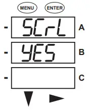 Electro Industries Shark 100S 200S Meter - Scroll setting screen