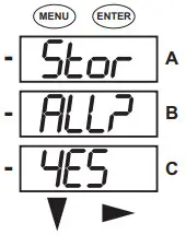 Electro Industries Shark 100S 200S Meter - Store Settings screen