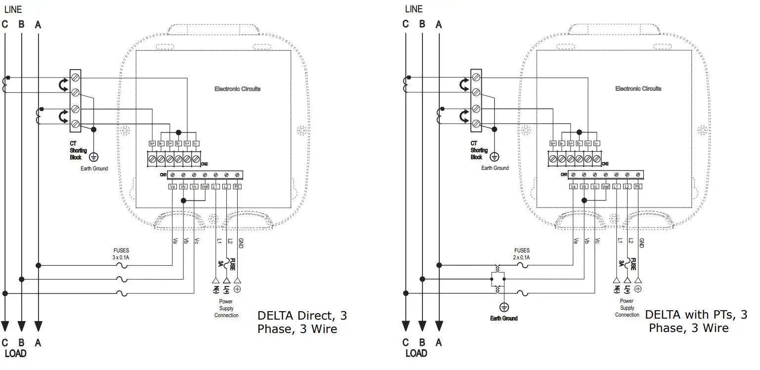 Electro Industries Shark 100S 200S Meter - diagram2