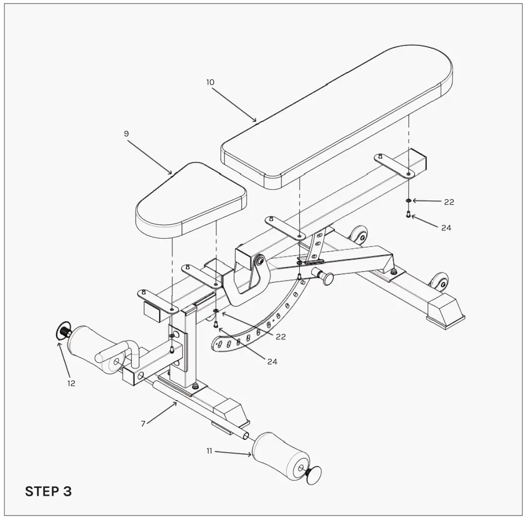 LSG GBN-006 14 Level FID Bench - ASSEMBLY INSTRUCTIONS 3