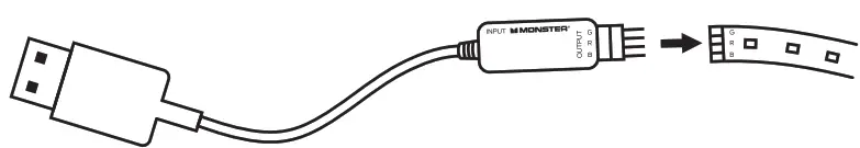 MONSTER LIVE IN COLOR - INSTALL LED STRIPS 2