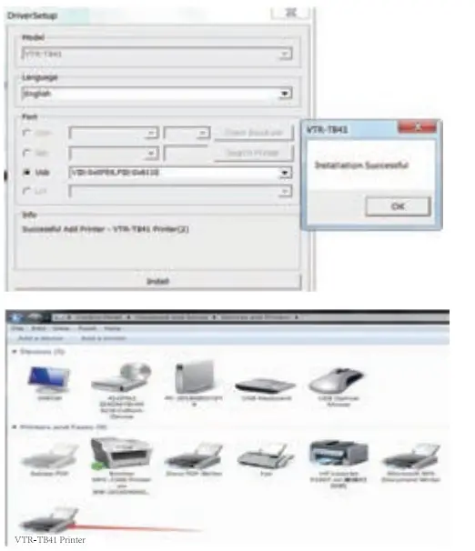 Xiamen Weitrui Electronic Technology VTR TB41 Thermal Label Printer - click installation