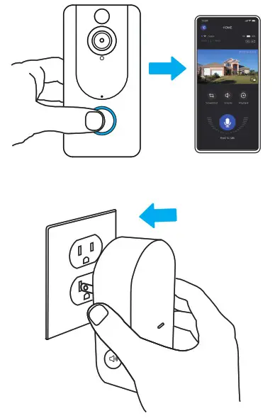 EKEN T7 Video Doorbell- Step 1