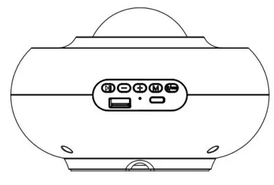 GAOXUN BS SKY001 Aurora Galaxy Projector Lights - Manual Button Description