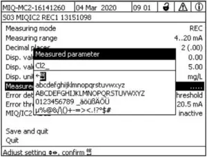 xylem IQ SensorNet MIQ IC2 Module - Measured parameter