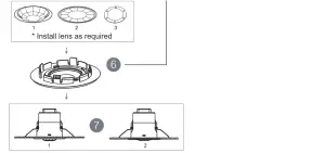 HYTRONIK HIR28 Flush Mount Pir Motion Sensor - Installation b