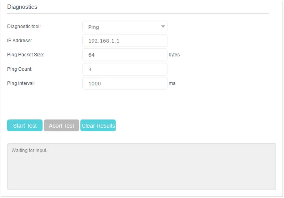 Test Internet Connectivity