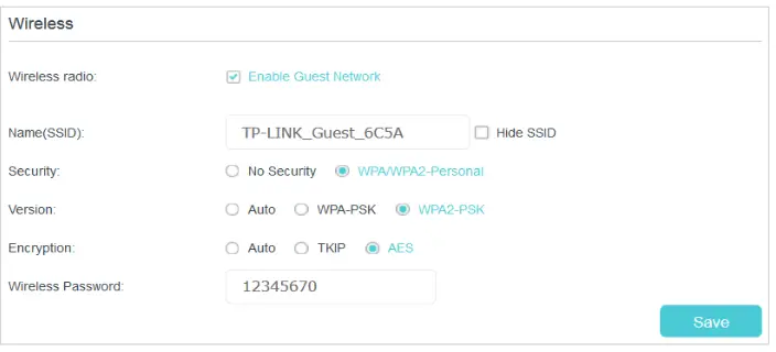 Create a Network for Guests