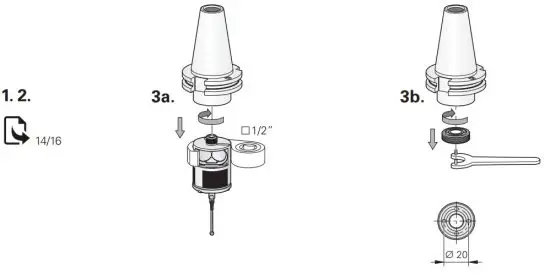 HEIDENHAIN TS 760 Touch Probe - Taper exchange