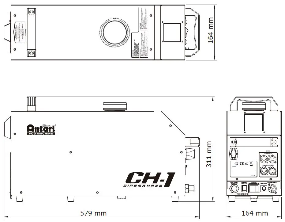 Antari CH-1 Cinema Haze Machine fig 1
