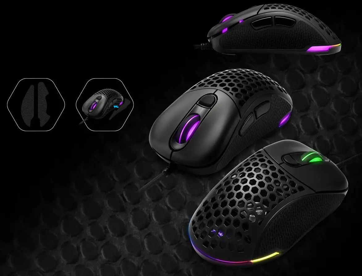 sharkoon Light 200 Ultra Light Weight Gaming Mouse - CUSTOM DESIGN 2