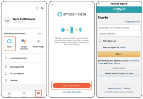 Authorize and connect your device to Amazon Alexa