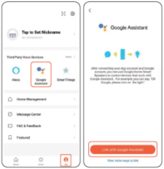 Authorize and connect your device to Google Assistant