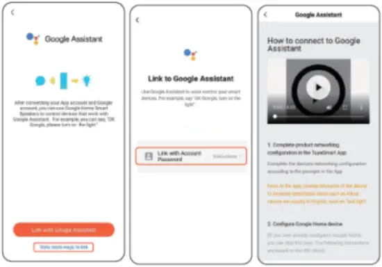 Authorize and connect your device to Google Assistant