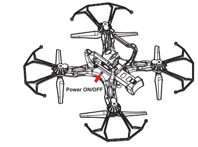 VIVITAR VTI 360 Skyview 2 GPS Video Drone User Manual - Aircraft Power Switch