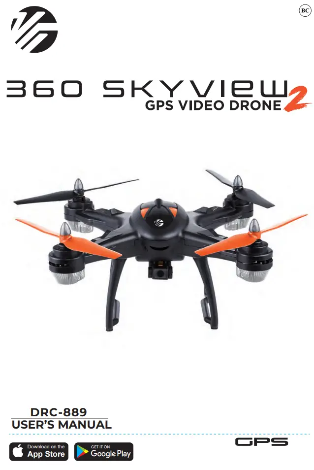 VIVITAR VTI 360 Skyview 2 GPS Video Drone User Manual