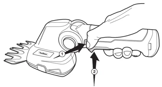 VonHaus 2500257 7.2V 2 in 1 Hedge & Grass Trimmer - OPERATION