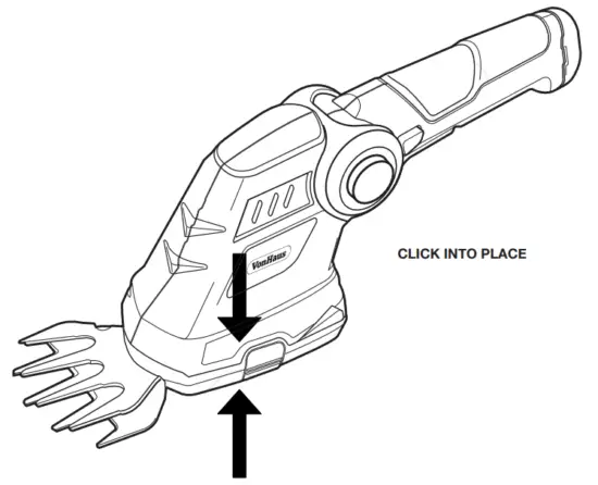 VonHaus 2500257 7.2V 2 in 1 Hedge & Grass Trimmer - WITHOUT POLE2