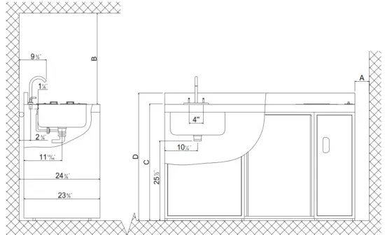 SUMMIT C30EL 30 Inch All In One Kitchen - APPLIANCE
