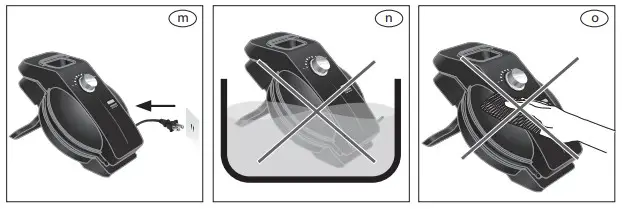 FARBERWARE Easy Pour Waffle Maker OPERATION