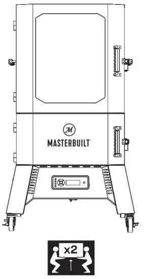 MASTERBUILT CS40G1DW 40 Inch Digital Charcoal Smoker