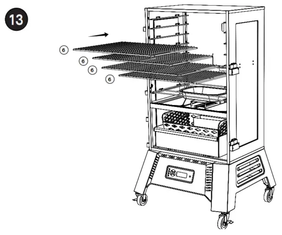 MASTERBUILT MB20061321 Digital Charcoal Smoker - fig 15