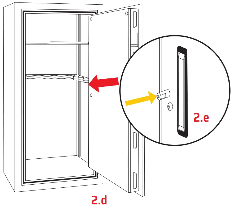 LIBERTY SAFE 7650-GYM-DP 50 Gun Dial Lock Safe - fig 14