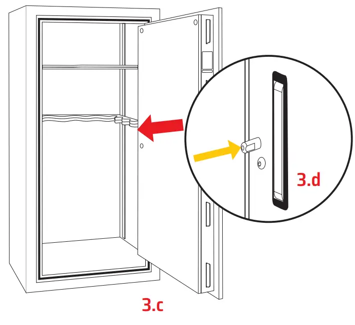 LIBERTY SAFE 7650-GYM-DP 50 Gun Dial Lock Safe - fig 18