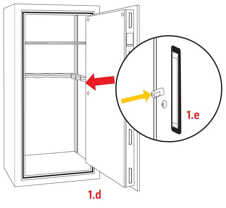 LIBERTY SAFE 7650-GYM-DP 50 Gun Dial Lock Safe - fig 7