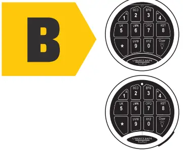 LIBERTY SAFE 7650-GYM-DP 50 Gun Dial Lock Safe - fig 9