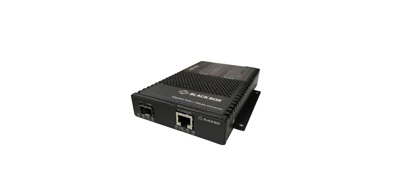 Black Box Lgc5700a Gigabit Enet Poe++ Media Converter User Manual