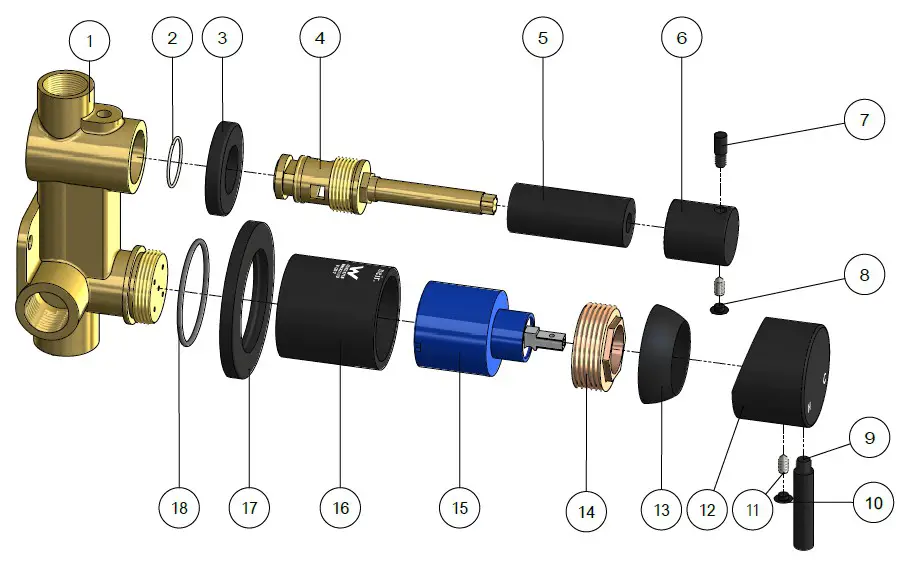 meir Round Diverter Mixer Matte Black CREDENTIALS