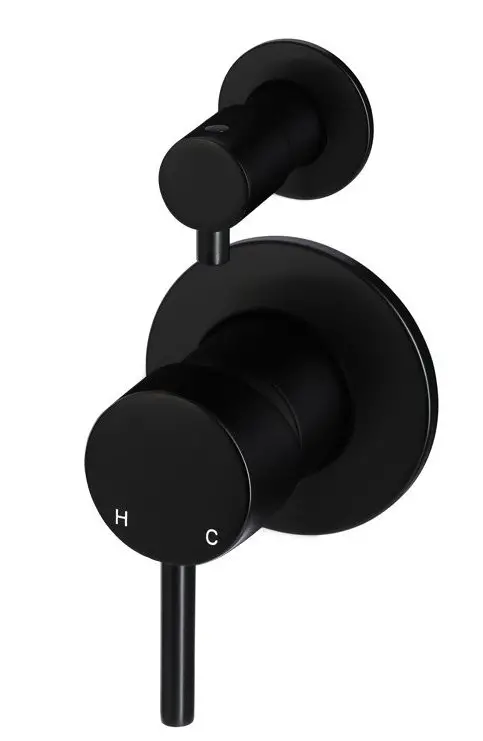 meir Round Diverter Mixer Matte Black FINISHES