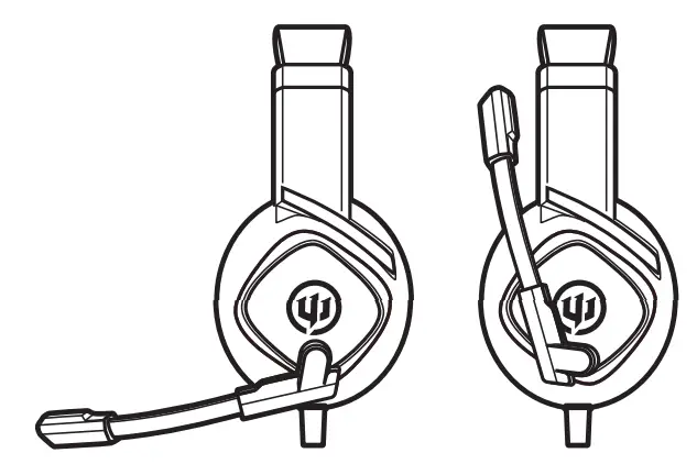 WICKED AUDIO Grid Legion 800 Wired Gaming Headphone - MICROPHONE