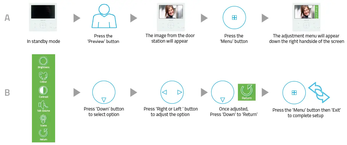 esp APMONBG Colour Video Door Entry Monitor-10