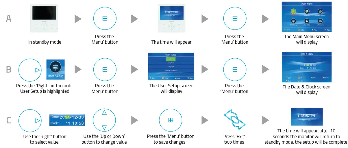 esp APMONBG Colour Video Door Entry Monitor-9